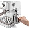 De'Longhi Stilosa EC260.W Manual Coffee Machine, Pressure 15 Bar, Cappuccino System, Automatic Shut-off, Compatible with ESE Tampons, 2 Stepped Containers, 1 Litre Capacity, White - Image 5