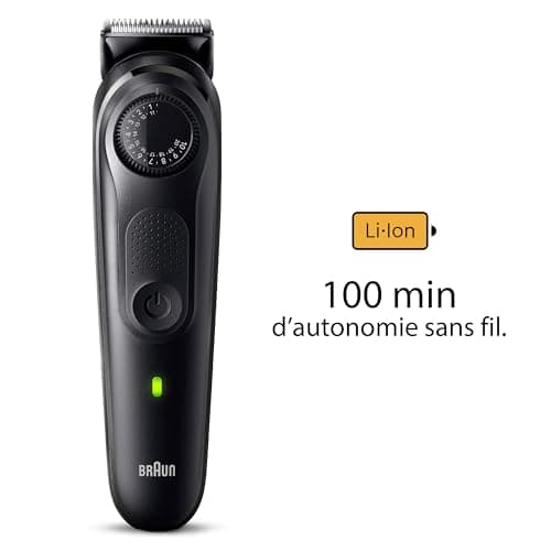 Braun Tondeuse À Barbe Series 5 BT5430, Tondeuse Pour Hommes Avec Outils De Stylisation, 100 Minutes D’autonomie - Image 6