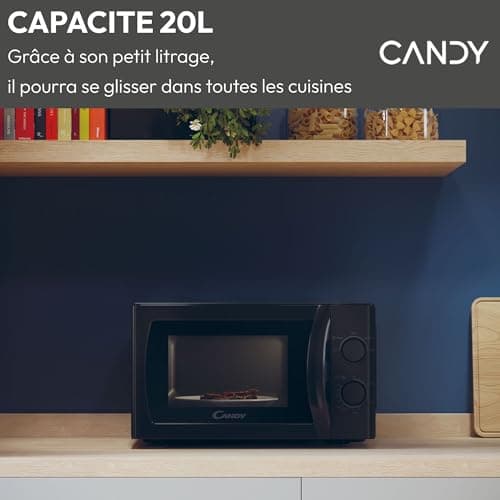 Candy Idea CMW20SMB Microwave Oven 700 W 20 L, Defrost Function, Turntable, Black - Image 3