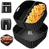 Air Fryer Silicone Mould for Russell Hobbs XXL 8L (27170-56) / 8.3L (27632-56), 3 x Reusable Silicone Accessory for Air Fryer, Dishwasher Safe - Image 2