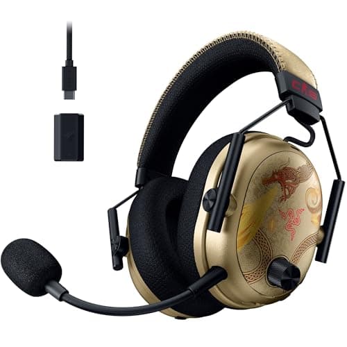 Razer BlackShark V3 Pro CS2 - Wireless Headset for esports with Noise Reduction - 50mm Audio Speakers - Detachable Microphone - HyperSpeed 2.4GHz & Bluetooth - PC/Mac | Dragon Lore - Image 2