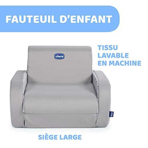 Chicco Twist Children's Armchair Convertible to Sun Lounger and Sofa with 3 Configurations, Transforms into 1 Movement - for 12 Months and Up - Dune - Image 7