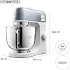 Kenwood kMix Editions KMX760BL Food Processor with 5 Litre Stainless Steel Bowl, Safe Use Safety System, Metal Housing, 1000 W, 3-Piece Pastry Kit and Protection - Image 6