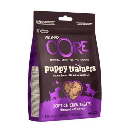 Wellness CORE Training Treats 170 g, Chicken/Carrots - Puppy Treats, Grain Free, Natural, Hypoallergenic, High Protein, High Meat Content, Perfect for Learning - Image 2