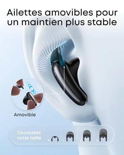 Soundcore Liberty Buds par Anker, Semi Intra-Auriculaires, ailettes Amovibles, Annulation de Bruit adaptative en Temps réel, Charge Rapide, Bluetooth sans Fil, Traduction, 30 h d’autonomie - Image 6
