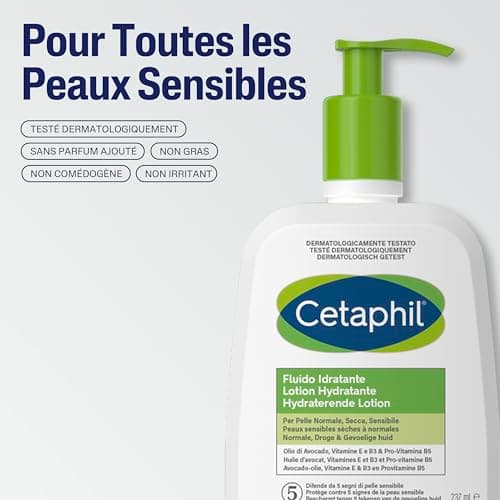 Cetaphil Hydrating Lotion, 236 ml, Moisturizing Face & Body Lotion, for Dry to Normal Sensitive Skin, Niacinamide, Panthenol & Glycerin, Paraben Free - Image 5