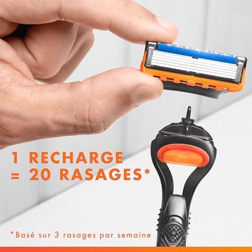 Gillette Fusion5 Men's Razor Refills, Pack Of 6, AUTHENTICT, Cartridges With Lubricating Strip And 5 Blades For Efficient Manual Shaving, Compatible With Fusion Series Handles - Image 6