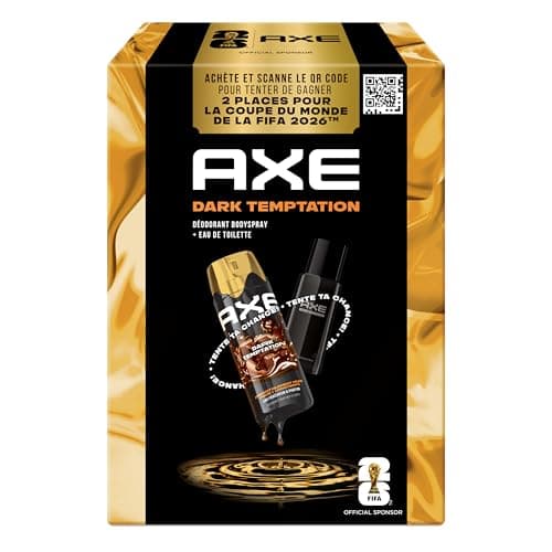 Axe Coffret Homme - Dark Temptation - 1x Déodorant 200ml & 1x Eau de Toilette 100ml - Image 3