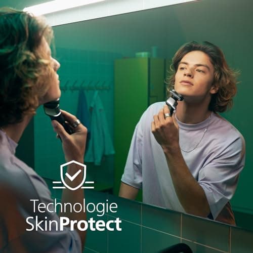 Philips 5000X Series - Rasoir électrique 100 pourcent étanche, technologie SkinProtect, tête flexible à 360°, 1 h de charge / 5 min - Charge rapide, capot de protection argenté, modèle X5004/00 - Image 5
