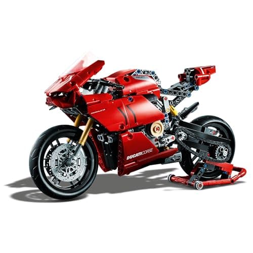 LEGO 42107 Technic Ducati Panigale V4 R, Modèle Réduit à Construire de Moto Pour Adultes, Kit de Construction 2en1, Idée Cadeau - Image 3