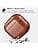 AirPods 4 2024 Leather Case, ICARER Premium Shock Resistant Leather Cover for Apple AirPods 4 2024 Headset Charging (LED Visible) Stand Wireless Charger - Brown - Image 7