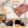 Pince Anti-brûlure En Acier Inoxydable Résistant À La Chaleur, Pince À Vaisselle Antidérapante, Pour Retirer Les Assiettes Ou Les Bols Chauds Du Four À Micro-ondes Instant Pot (Vert) - Image 5