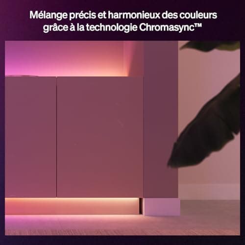 Philips Hue Flux LED Strip, 1200 lm, 5 m, WACA, Flexible Indoor Lighting, Chromasync Colours, RGBWWIC, Cuttable, Extendable, Reusable, Voice and App Control - Image 7