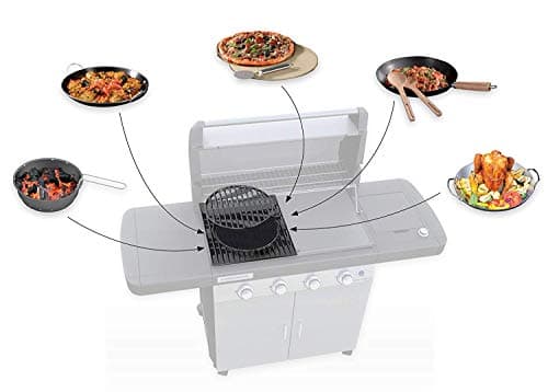 Campingaz LD Plus Class 4 Gas Grill, 4 Burners, Power 12.8kW, InstaClean Easy Cleaning System, Double Enamelled Cast Iron Grill and Griddle, 2 Side Shelves - Image 6