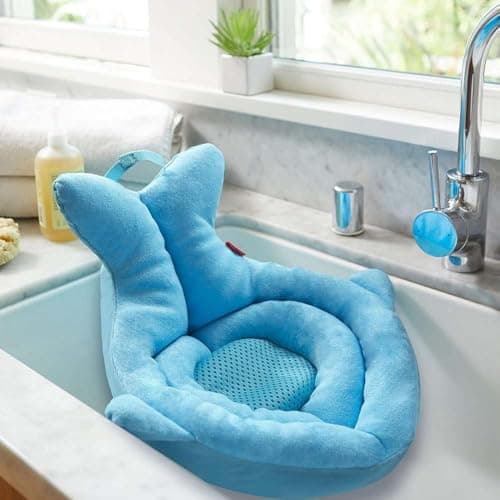 Skip Hop Baby Bath Cushion - Padded Baby Bath Cushion for Newborns, Non-Slip - Bath, Shower & Sink Cushion - Comfortable Floating Support from Birth - Image 6