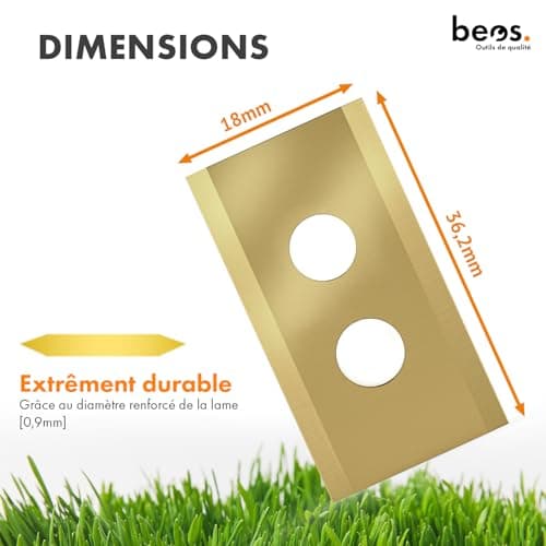 BEOS 30 x Premium Titan Replacement Blades with Fuse – Replacement Blades for Premium Brands Worx, LandXcape, Zoef Robot, Einhell, Kress – Blade Thickness 0.9 mm - Image 6