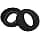 Replacement Ear Pads for Sony PlayStation 5 3D Pulse Wireless PS5 Headphones by MMOBIEL - Mesh Fabric Cushion Headphone - Replacement Ear Pads - Black - Image 3