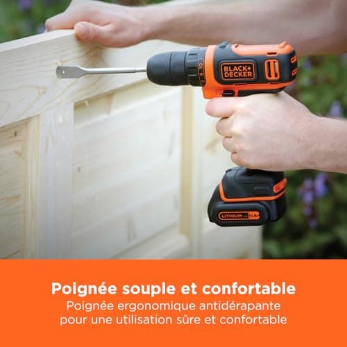 BLACK+DECKER BDCDD12-QW Ultra-Compact Cordless Drill with LED Work Light, 10.8V Li-ion Battery and Charger - Image 7
