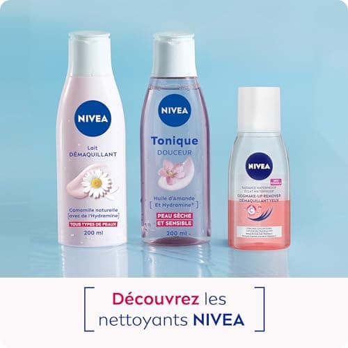 NIVEA - Tonique Douceur - Nettoyant Visage - Elimine Les Impuretés & Tonifie La Peau - Hydrate & Apaise - Huile D'Amande Douce & Hydramine - Vegan - Peaux Sèches & Sensibles - 200 ml - Image 8