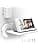 HomeMount For Nest Hub Wall Mount Space Saving Smart Home Wall Mount Compatible with Google Nest Hub (White) - Image 3