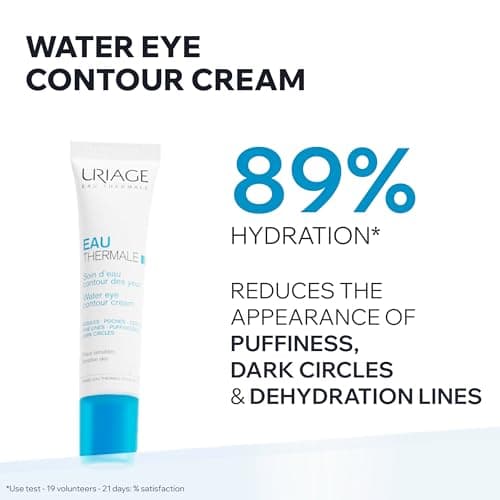 Uriage Eau Thermale Crème d'Eau Contour des Yeux à Acide Hyaluronique I Réduit visiblement les ridules, poches et cernes. Ultra-rafraîchissante I Non parfumée I Testée sous contrôle ophtalmologique - Image 4