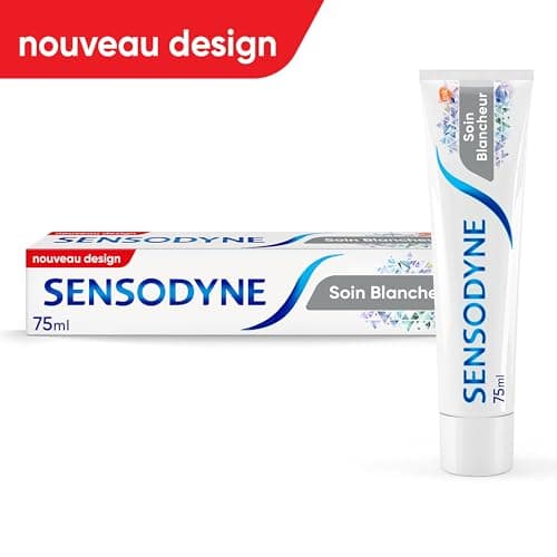 SENSODYNE - Dentifrice Soin Blancheur - Cliniquement Prouvé pour Soulager la Sensibilité Dentaire - Aide à Eliminer les Taches Dentaires Pour des Dents Plus Blanches - 6 x 75 ml - Image 4