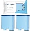Wessper Aquaclean Filter Cartridge Compatible with Philips and Saeco Coffee Maker, Water Filter with Activated Carbon – 2 Pieces, Blue - Image 2