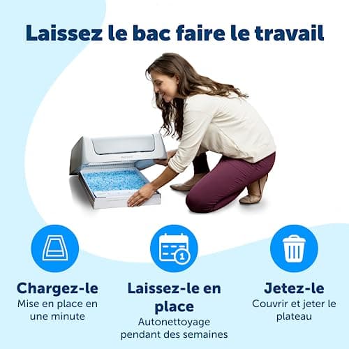 PetSafe - ScoopFree Bac à Litière de Remplacement pour Les Chats avec des Cristaux Bleus - Contrôle des Odeurs, sans Poussière, Protection Contre Les Fuites - Paquet de 3 - Image 7