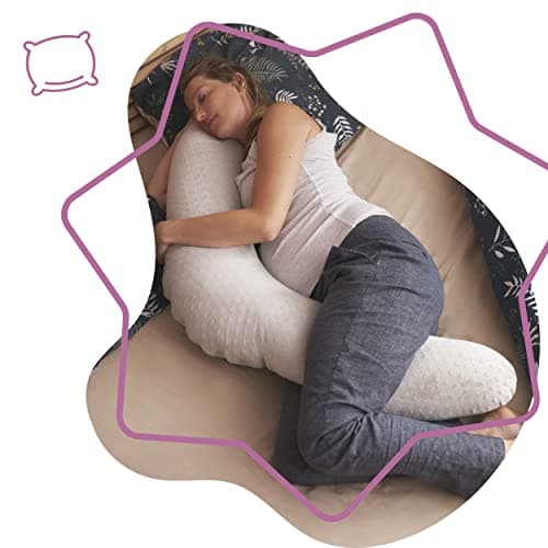 Badabulle Evolutif Fluffy Nursing Pillow, Polyester for Body, Back, Pregnancy, Legs - Image 3
