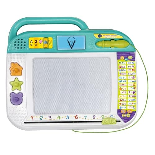 VTech - My Interactive Apprentice and Writing Slate - Children's Drawing Tablet - Magic Slate with Stylus, Stencils and Stamps - Educational Toy - Gift for Children from 3 Years Old - Content in - Image 3