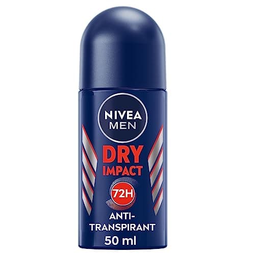NIVEA MEN Déodorant anti-transpirant Dry Impact (lot de 1 x 50 ml), Déodorant bille pour homme sans alcool, Anti-transpirant protection 72 H - Image 2