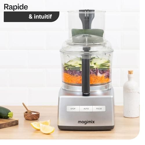 Magimix Multifunctional Kitchen Processor 3200 Bowl 2.6L Plus Citrus Press - Chopper, Blender - Professional Silent Motor - Made in France - White - Image 5