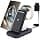 seacosmo 3 in 1 Induction Charger for Samsung S25/S24/S23/S22 Plus/Ultra/Z Flip/Z Fold 7/5/3, Wireless Charger for Galaxy Watch 8/7 Pro/5/4/Active, Galaxy Buds Charging Station - Black - Image 2