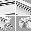 Pasta Roller for KitchenAid, Stainless Steel Pasta Roller for KitchenAid with 8 Adjustable Thickness Knobs by Gvode - Image 4