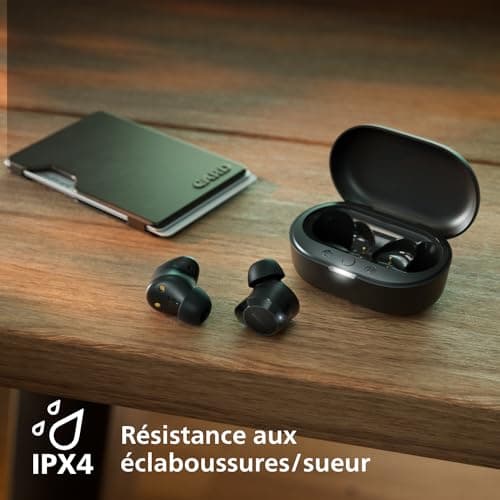 Philips TAT1209BK True Wireless in Ear Bluetooth Headphones - Small Buds. Great Value Natural Sound. Dynamic Bass, Pocket-Sized Charging Case, Clear Calls - Black - Image 7