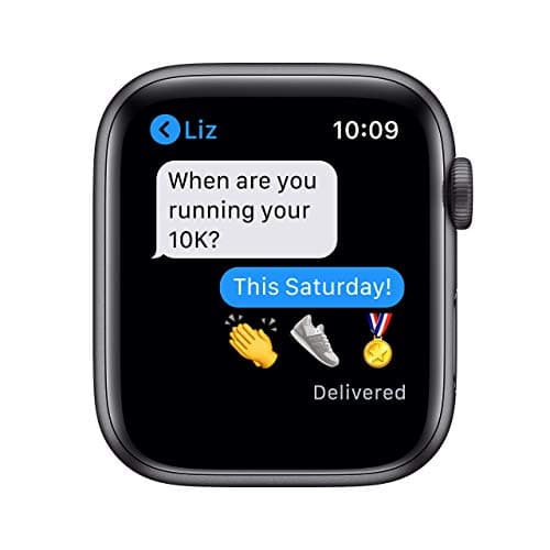 Apple Watch Series 6 (GPS + Cellular, 44MM) Space Grey Aluminium Case with Black Sport Strap (Refurbished) - Image 5