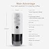 BENFUCHEN 3-in-1 Portable Espresso Machine With No Heating Function, Type-C Charging Electric Espresso Maker, 17 Bar Mini Coffee Maker For NESPRESSO/DolceGusto pods & Ground Coffee On the Go, White - Image 5
