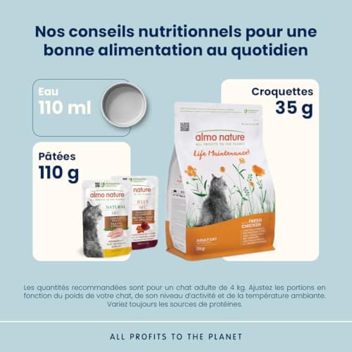 Almo Nature Life Maintenance - Dry Food for Adult Cats with Fresh Chicken as the First Ingredient - Bag of 2 kg - Image 5
