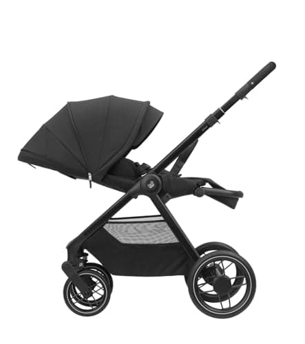 Maxi-Cosi Oxford, Stroller, 0-4 years, 0-22 kg, Compact Folding, Soft Suspension, Spacious Seat, 3 Recline Positions, 10 kg Storage Basket, Twillic Black - Image 8