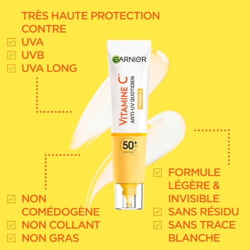 Garnier Vitamine C Anti-UV Quotidien Invisible SPF 50-40ml - Image 5