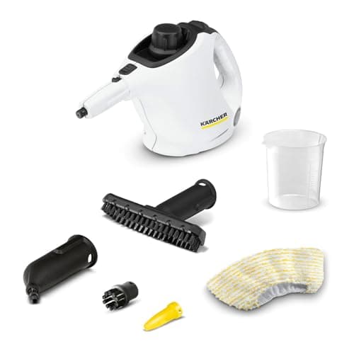 Kärcher Nettoyeur Vapeur SC 1, Pression Vapeur : 3 Bar, Temps de Préchauffage : 3 Min, Puissance : 1 200 W, Surface : 20 m², Réservoir : 200 ML, avec Buse à Main, Jet Crayon & Powerbuse, Brosse Ronde - Image 2