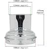 SPARES2GO Replacement Lid Compatible with Magimix CS4200XL CS5200XL Food Processor (Clear with Black Handle) - Image 4