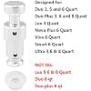 Replacement Float Valve for Instant Pot Duo 3, 5, 6 Qt, Duo Plus 3, 6 Qt, Ultra 3, 6, 8 Qt, Lux 3 Qt, 2 Floating Valves and 4 Silicone Plugs - Image 3
