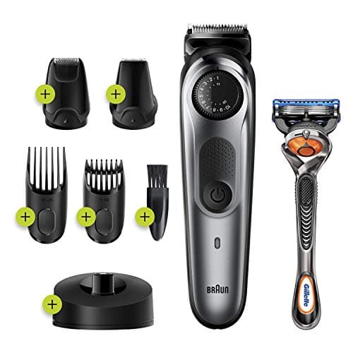 Braun BT7240 7 Men's Electric Hair and Beard Trimmer, Black/Metallic Silver, Sharp and Wear-resistant Blades, 39 Length Settings, BT7240 - Image 8
