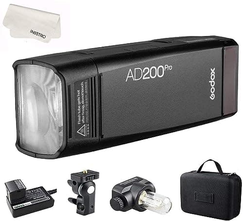 Godox AD200 Pro Protable GN60 Handheld Flash 200W TTL Wireless 2.4G 1/8000 HSS, 500 Full Power Flashes, 0.01-1.8s Recycling, for Nikon/Sony/Canon/Olympus/Panasonic/Fujifil/Pentax Cameras - Image 3