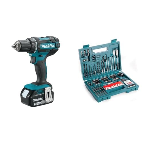 Makita DDF482RFJ & B-53811 18V LXT (2 x 3.0 Ah) MAKPAC Screwdriver Drill Set Multicoloured, 100 Pieces - Image 2