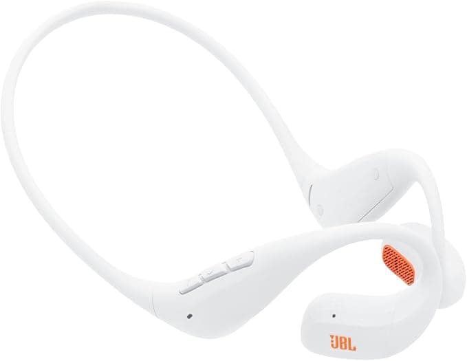 JBL Endurance Pace Sport Open-Ear Headphones with Bluetooth, 10 Hours of Battery, Lightweight Titanium Memory Headband, IP68 Dustproof Water Resistant, JBL OpenSound Technology, White