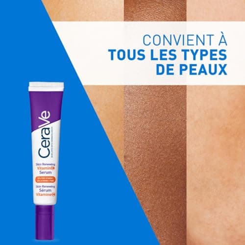 CeraVe - Skin Renewing Vitamin C Face Serum - Anti-Stain Serum - Brighter Skin After 8 Weeks* - Pure Vitamin C + Hyaluronic Acid + 3 Ceramides - Suitable for Sensitive Skin - 30ml - Image 7