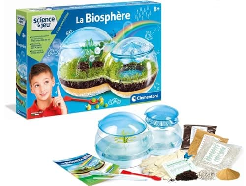 Clementoni - Science and Game: The Biosphere - Ages 8+ Assemble your Biosphere - Water Cycle Plant Growth - Includes Clover Seeds + Bindweed - Scientific Educational Game - Nature Gift Idea - Image 2