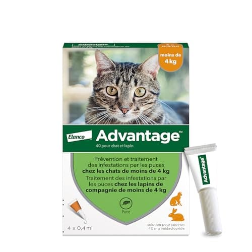 Advantage Cat & Rabbit Under 4 kg - Cat Flea Pipettes for Infestation Prevention - Flea Treatment with 3-4 Weeks Protection - 4 x 1ml - Image 2
